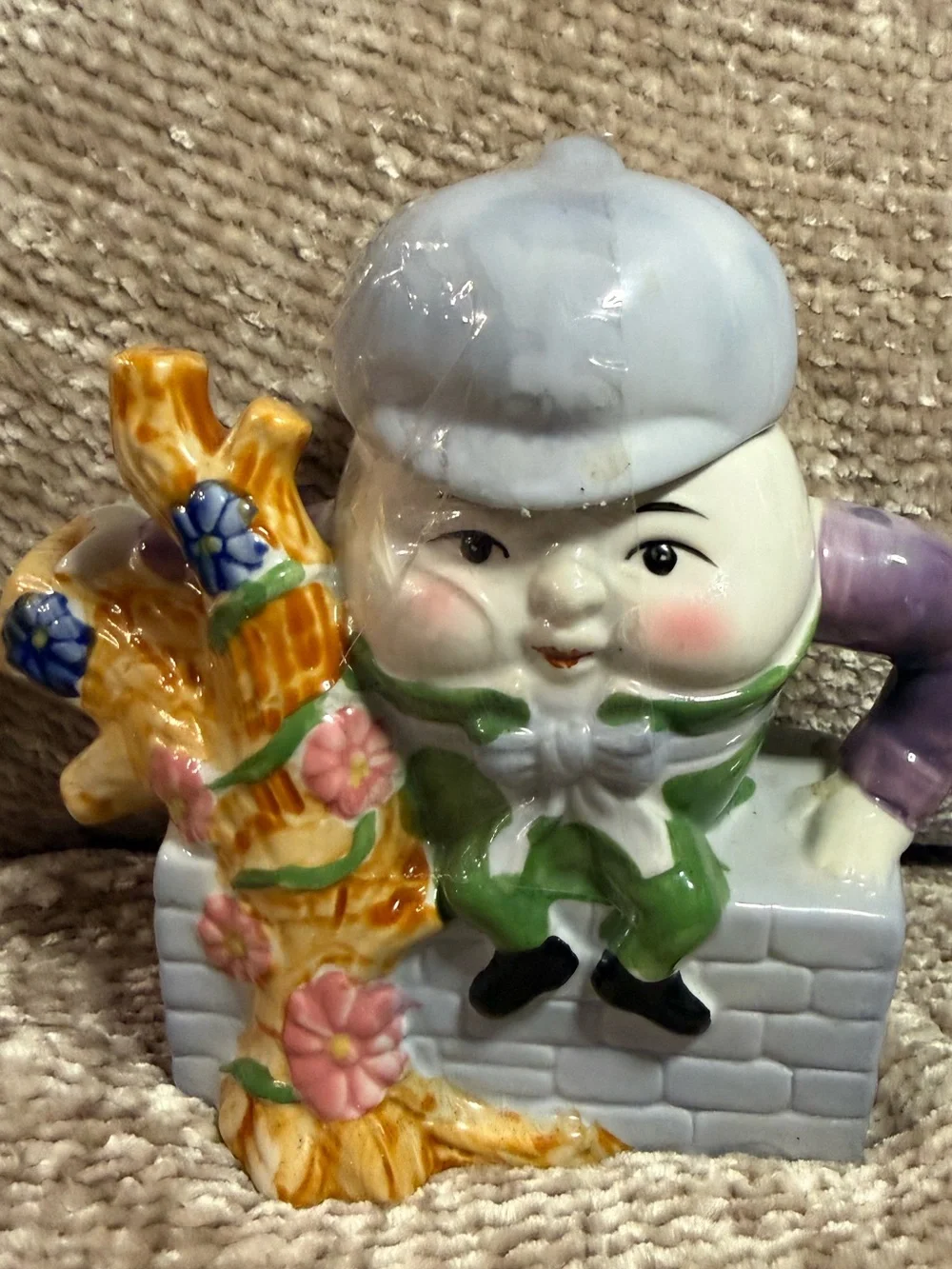 VINTAGE FIETZ HUMPTY DUMPTY TEAPOT WITH LID